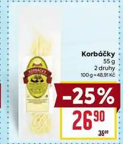 Billa Korbáčky 55 g nabídka