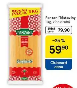 Tesco Panzani Těstoviny, 1 kg, více druhů nabídka