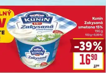 Billa Kunín Zakysaná smetana 15% 190 g nabídka