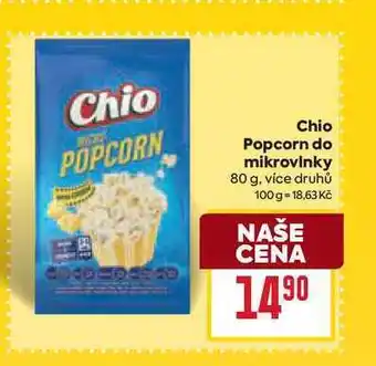 Billa Chio Popcorn do mikrovlnky 80 g nabídka