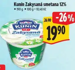 Albert Kunín Zakysaná smetana 12% nabídka