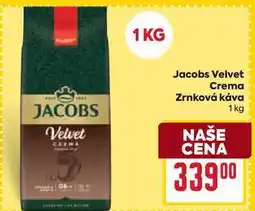 Billa Jacobs Velvet Crema Zrnková káva 1 kg nabídka