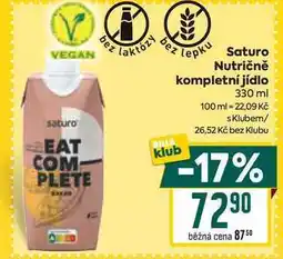 Billa Saturo Nutričně kompletní jídlo 330 ml nabídka