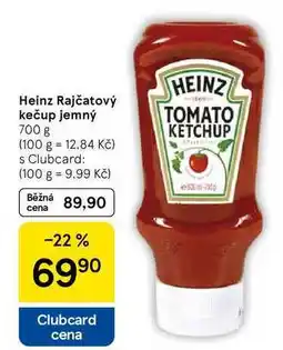 Tesco Heinz Rajčatový kečup jemný, 700 g nabídka