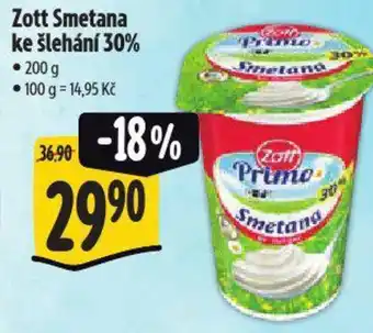 Albert Zott Smetana ke šlehání 30% nabídka