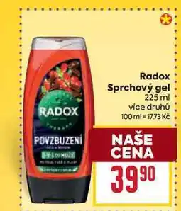 Billa Radox Sprchový gel 225 ml nabídka