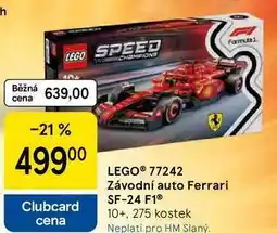 Tesco LEGO 77242 Závodní auto Ferrari SF-24 F1 10+, 275 kostek nabídka