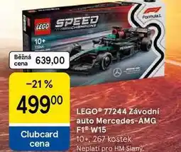 Tesco LEGO 77244 Závodní auto Mercedes-AMG F1 W15 10+, 267 kostek nabídka