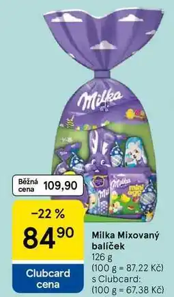 Tesco Milka Mixovaný balíček, 126 g nabídka