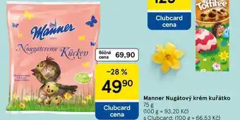 Tesco Manner Nugátový krém kuřátko, 75 g nabídka