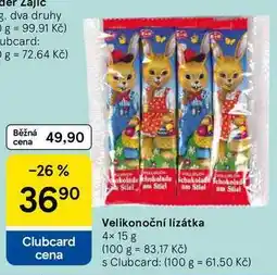 Tesco Velikonoční lízátka, 4× 15 g nabídka