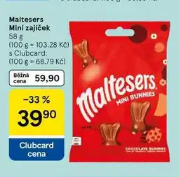 Tesco Maltesers Mini zajíček, 58 g nabídka
