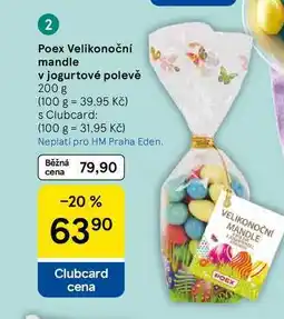 Tesco Poex Velikonoční mandle v jogurtové polevě, 200 g nabídka