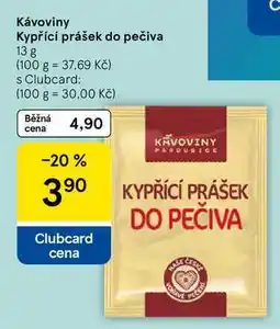 Tesco Kávoviny Kypřící prášek do pečiva, 13 g nabídka