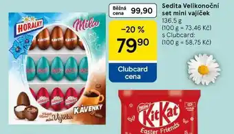 Tesco Sedita Velikonoční set mini vajíček, 136.5 g nabídka