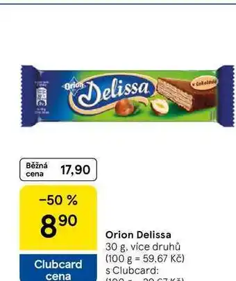 Tesco Orion Delissa, 30 g, více druhů nabídka