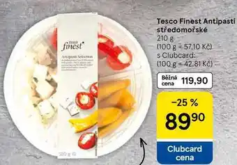 Tesco Tesco Finest Antipasti středomořské, 210 g nabídka