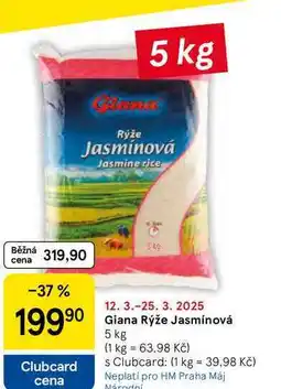 Tesco Giana Rýže Jasmínová, 5 kg nabídka