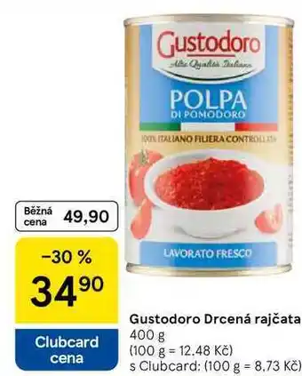 Tesco Gustodoro Drcená rajčata, 400 g nabídka