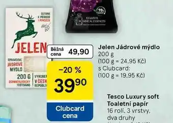 Tesco Jelen Jádrové mýdlo, 200 g nabídka