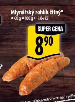 Albert Mlynářský rohlík žitný 60 g nabídka