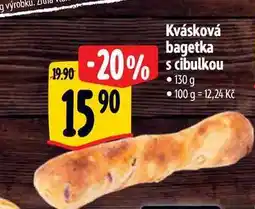 Albert Kvásková bagetka s cibulkou 130 g nabídka