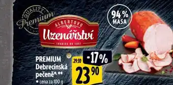 Albert PREMIUM Debrecínská pečeně 100 g nabídka