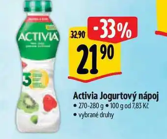 Albert Activia Jogurtový nápoj 270-280 g nabídka