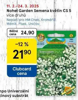 Tesco Nohel Garden Semena květin CS 5, více druhů nabídka