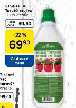 Tesco Sandis Plus Tekuté hnojivo, 1 l nabídka