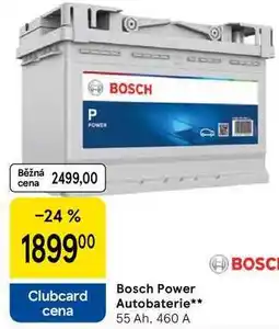 Tesco Bosch Power Autobaterie, 55 Ah, 460 A nabídka
