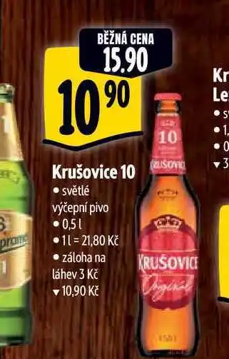 Albert Krušovice 10 0,5 l nabídka