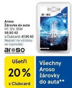 Tesco Aroso Žárovka do auta H7. 12V, 55W nabídka