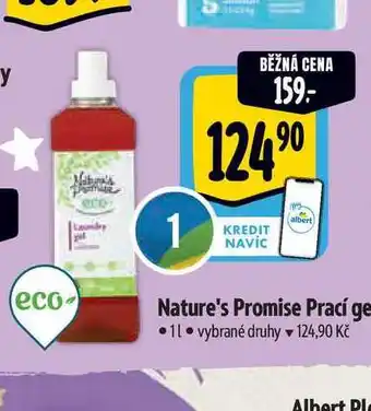 Albert Nature's Promise Prací gel 1 l nabídka