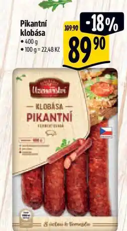 Albert Pikantní klobása 400 g nabídka