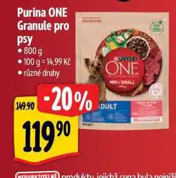 Albert Purina One krmivo propsy 800 g nabídka