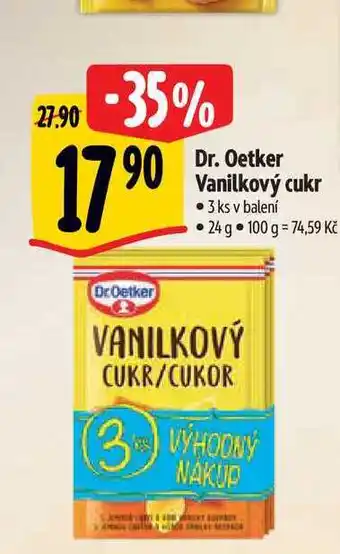 Albert Dr. Oetker Vanilkový cukr 3 ks nabídka