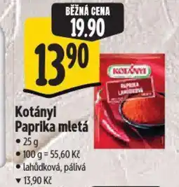 Albert Kotányl Paprika mletá nabídka