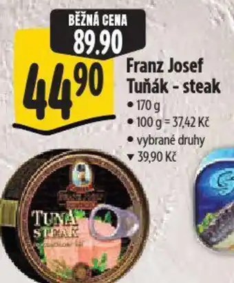 Albert Franz Josef Tuňák - steak nabídka