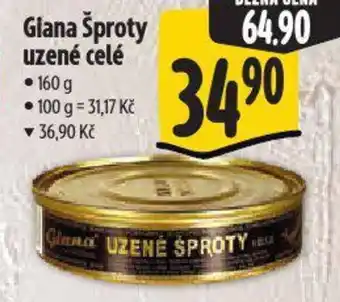 Albert Glana Šproty uzené celé nabídka