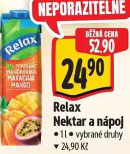 Albert Relax Nektar a nápoj nabídka