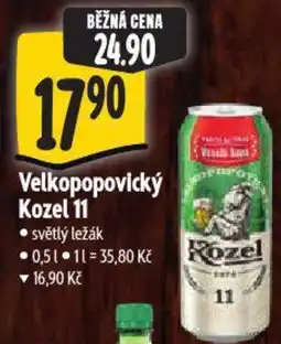 Albert Velkopopovický Kozel 11 nabídka