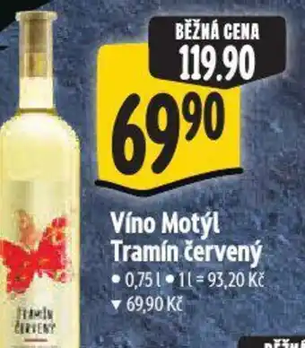 Albert Víno Motýl Tramín červený nabídka