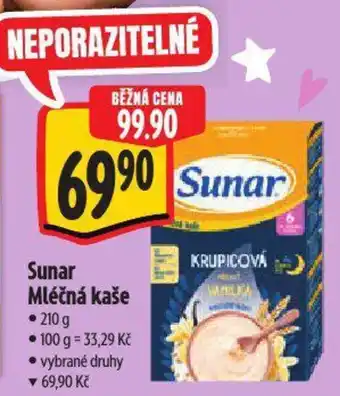 Albert Sunar Mléčná kaše nabídka