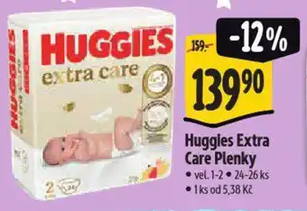 Albert Huggies Extra Care Plenky nabídka