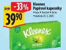 Albert Kleenex Papírové kapesníky nabídka