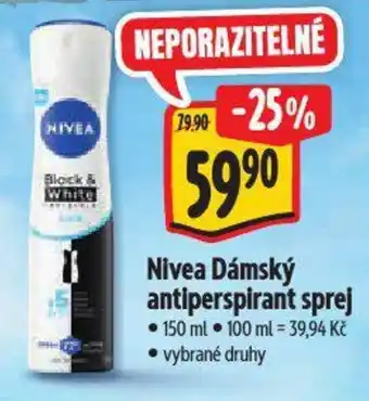 Albert Nivea Dámský antiperspirant sprej nabídka