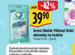 Albert Green Shields Vlhčené čisticí ubrousky na toaletu nabídka