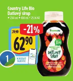 Albert Country Life Bio Datlový sirup nabídka