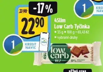 Albert 4Slim Low Carb Tyčinka nabídka